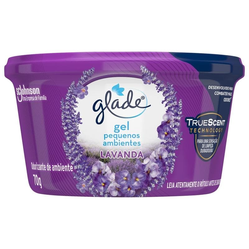 Odorizador de Ambiente em Gel Glade Lavanda 70g