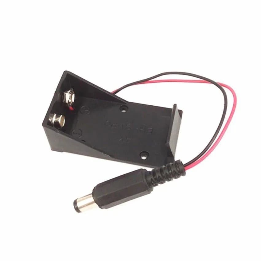 Case Suporte Soquete para Bateria 9V com Saída Plug P4 Projetos Eletronicos