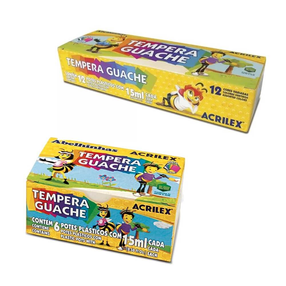 Tempera Tinta Guache Acrilex 15ml - Acrilex