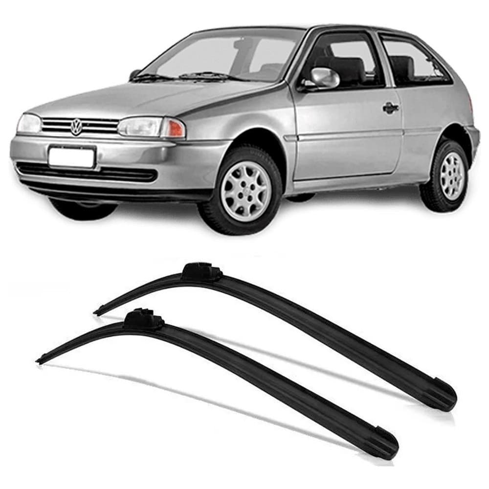 KIT PAR Palheta Limpador Parabrisa Silicone  PRONTA ENTREGA Gol G2 1995 À 1999 PROMOÇÃO