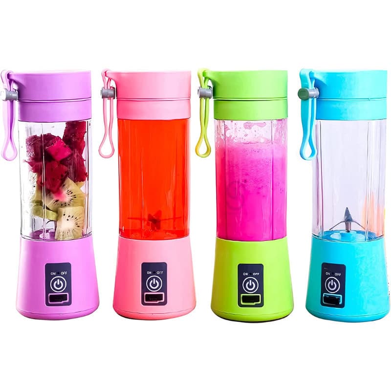 Mini Liquidificador Com tampa para academia Mixer Usb Portátil Recarregável