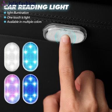 Juliefashion Sem Fio Leds Luz Interior Lâmpada LED Magnética De Teto Do Carro Leitura Decorações Telhado Ímã Iluminação