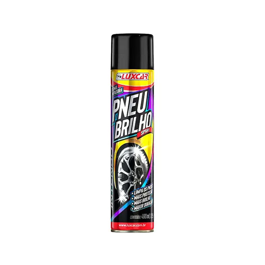 Pneu Brilho Espuma Limpadora Spray Luxcar 400ml