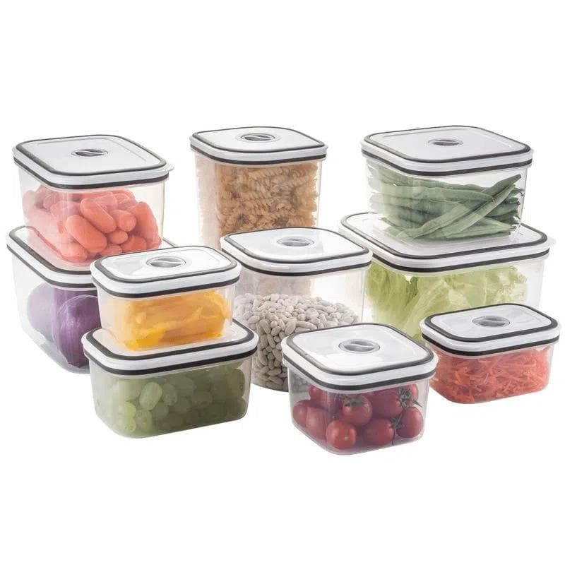 Kit 10 Potes Herméticos Electrolux | Plástico BPA Free | Organizadores Cozinha