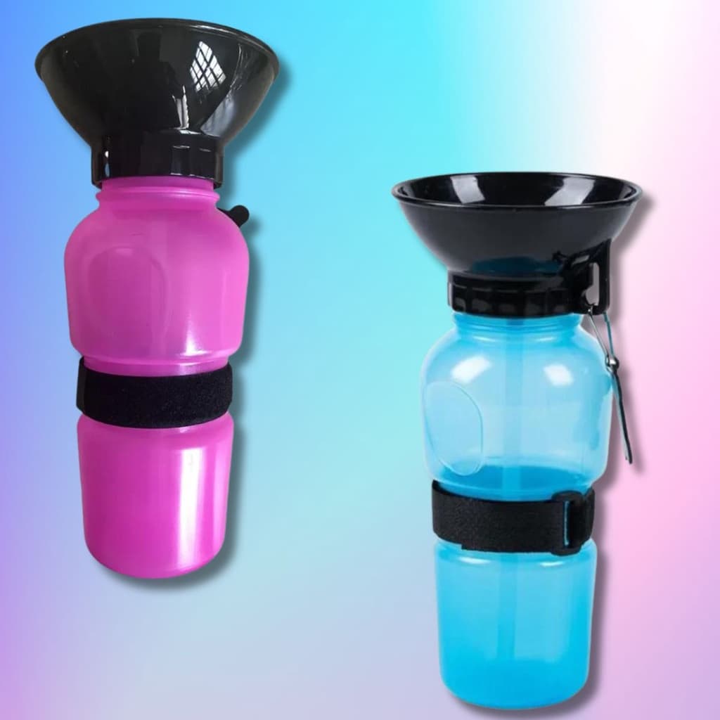 Bebedouro Garrafa Squeeze Pet Garrafinha 500ml p/ Cachorro Pet Passeio Hidratação