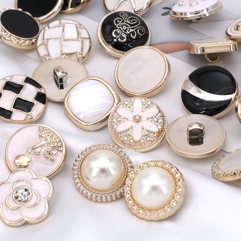 Botões de Costura à Mão de 10 Peças, Acessórios de Decoração de Roupas Botões Plásticos