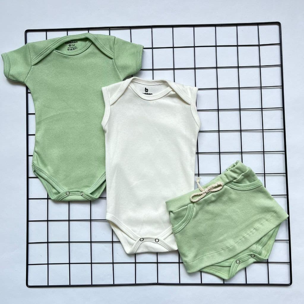 Conjunto de Bebê Menina Infantil 100% Algodão.