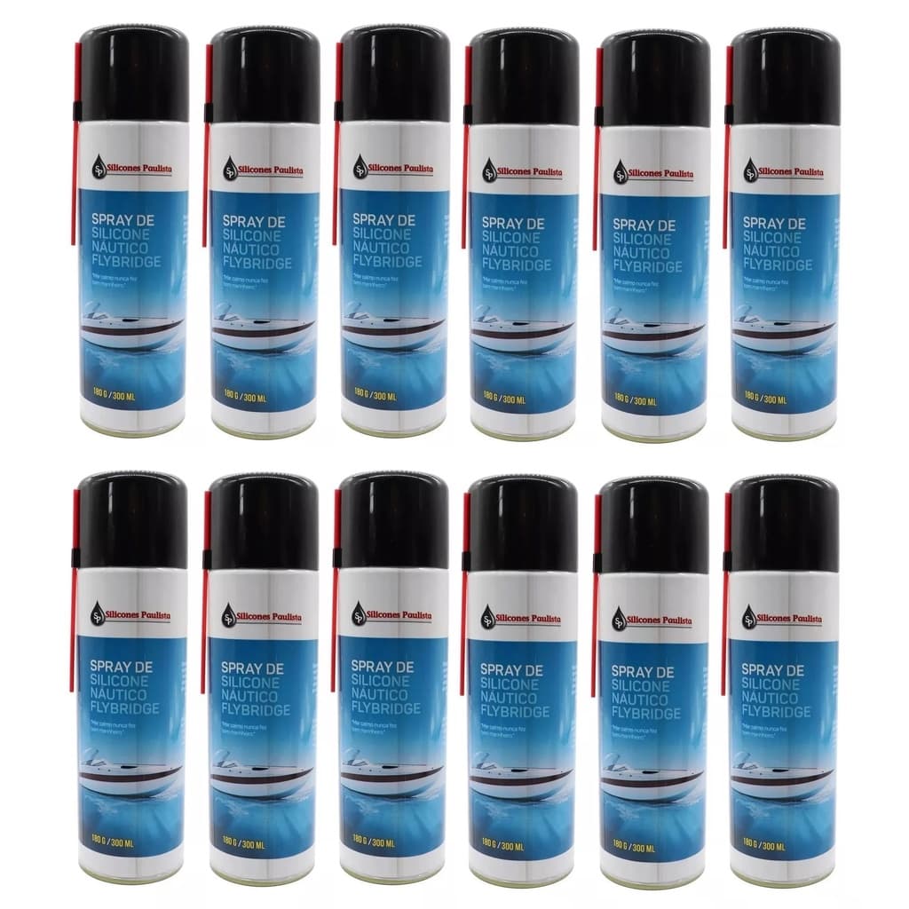 Silicone Náutico Flybridge Spray 300 Ml Lancha Barco 12 un