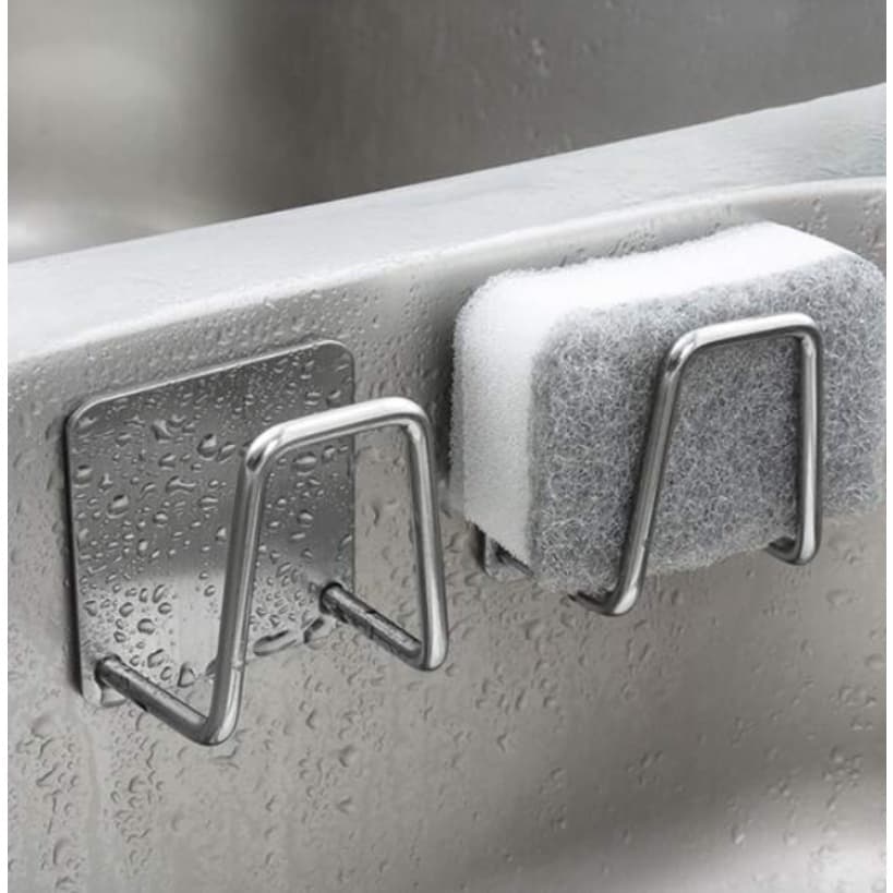 Suporte Para Esponja De Pia Gancho Cozinha Aço Inox Bucha Banheiro Multifuncional Organizador UtensíliPorta-Papéiso