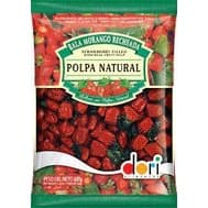 Balas de Morango Recheada Polpa Natural 500g Dori