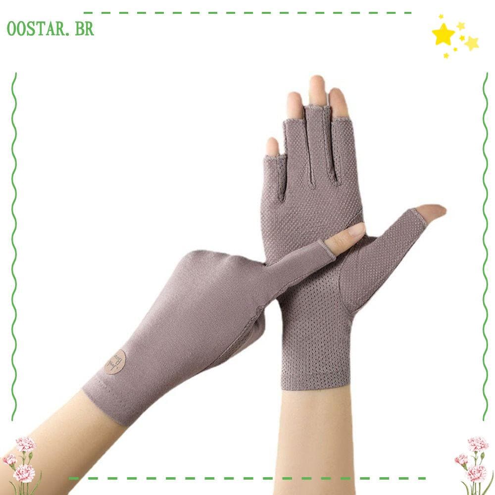 OOSTAR 1 Par Luvas De Proteção Solar Equipamento De Ciclismo Tela Sensível Ao Toque Mitten Fina