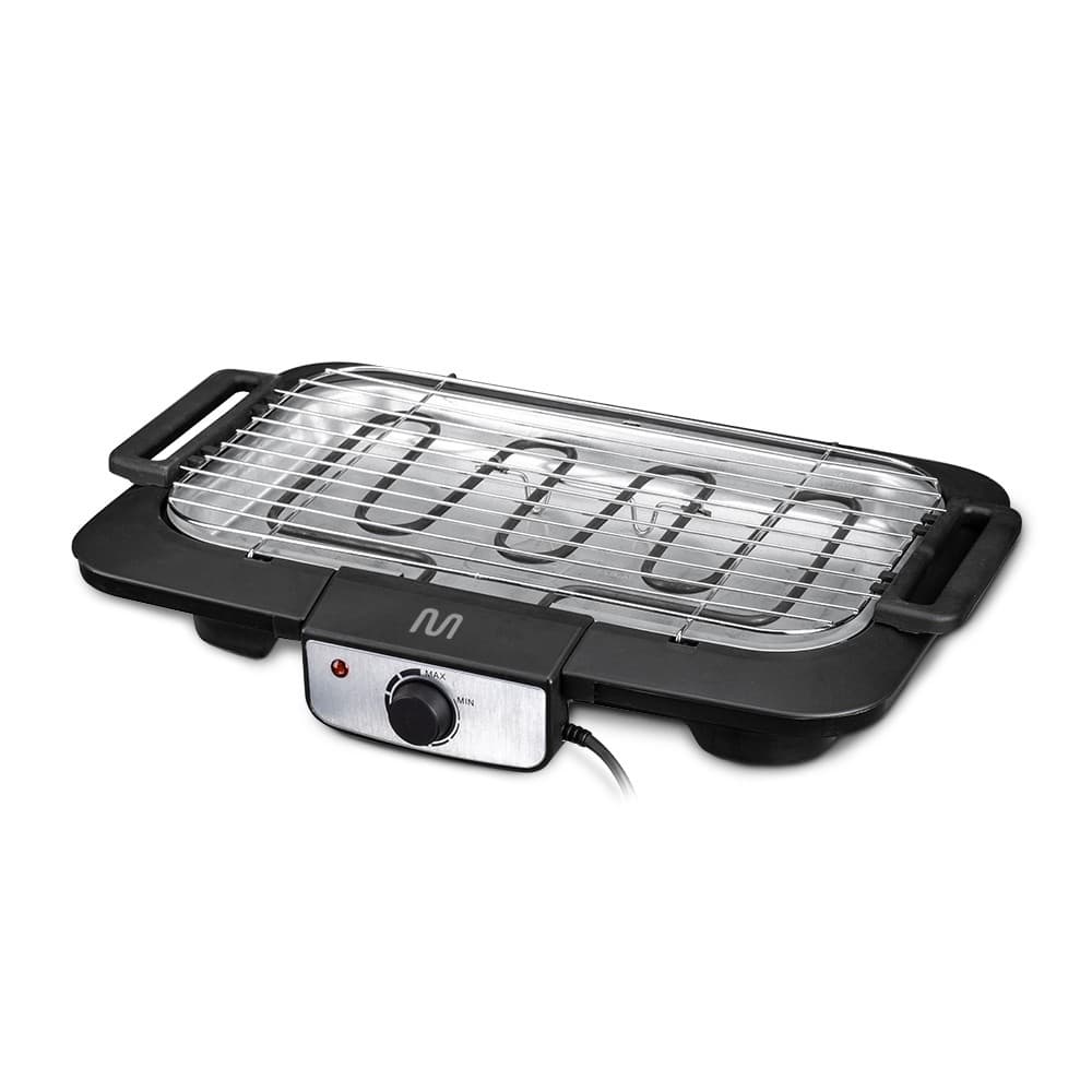 Churrasqueira Elétrica Multi 220V com Controle de Temperatura Inox 2000W Preto - GO132