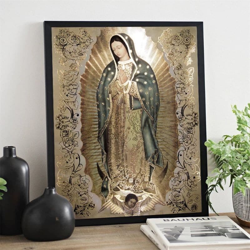 Quadro placa decorativa  religiosa Santa 20x30 Alta Qualidade 4k