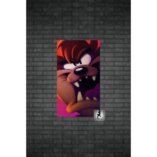 Quadro placa decorativa Taz 20x30  Alta Qualidade 4k