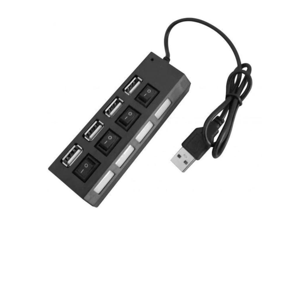 Hub De Usb 4 Portas 2.0 Hd Extensor High Speed Pen Drive LED plitter Converter Para Pc Computador Notebook FACIL