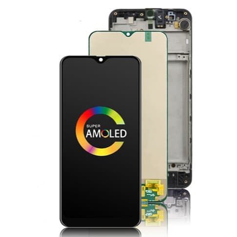 6.4" Super Oled Tela M21s Frontal Touch Display Compativel F415 SM-F415F Incell&Oled Lcd Com Aro