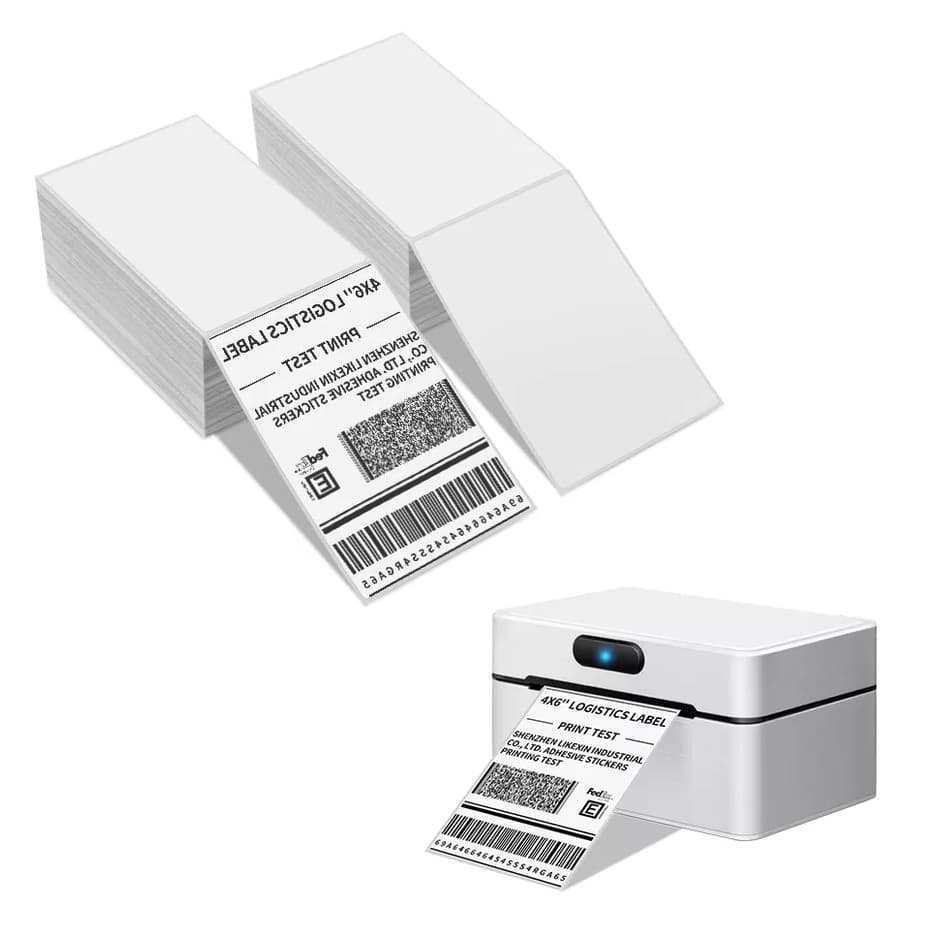 500 Etiqueta Térmica Adesiva 10x15 Papel Térmico Continuo Ecommerce