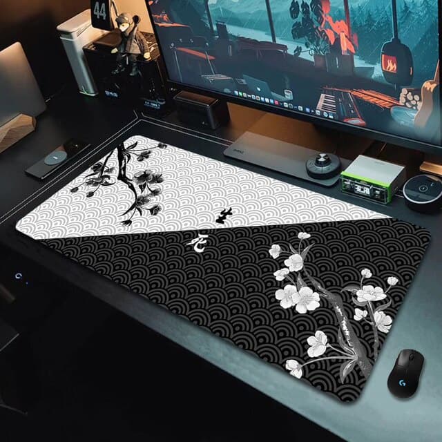 mousepad gamer tapete de rato almofadas rato de jogo koi taichi neutro mesa esteiras computador mousepad empresa