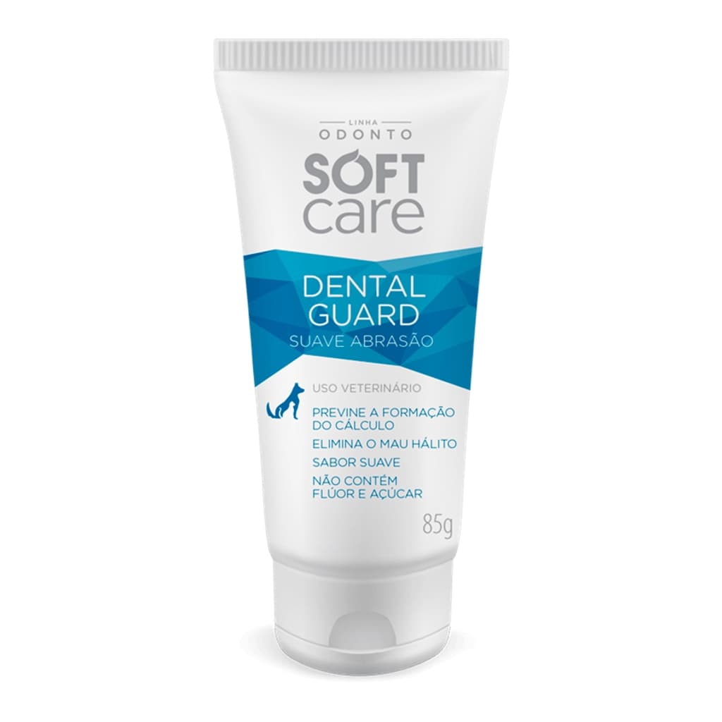 Creme Dental Pet Cães Gatos Dental Guard Soft Care 85g