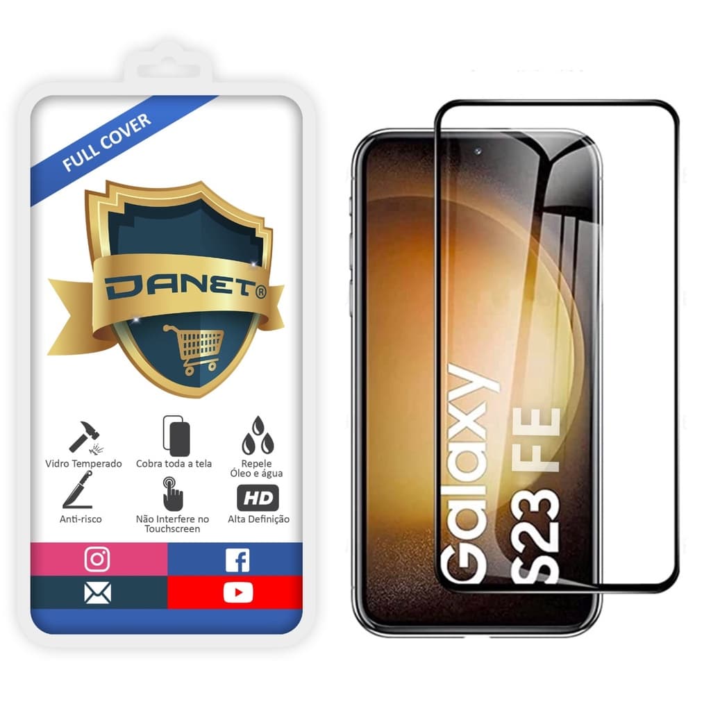 Película De Vidro Temperado 3d Para Galaxy S23 Fe Full Cover