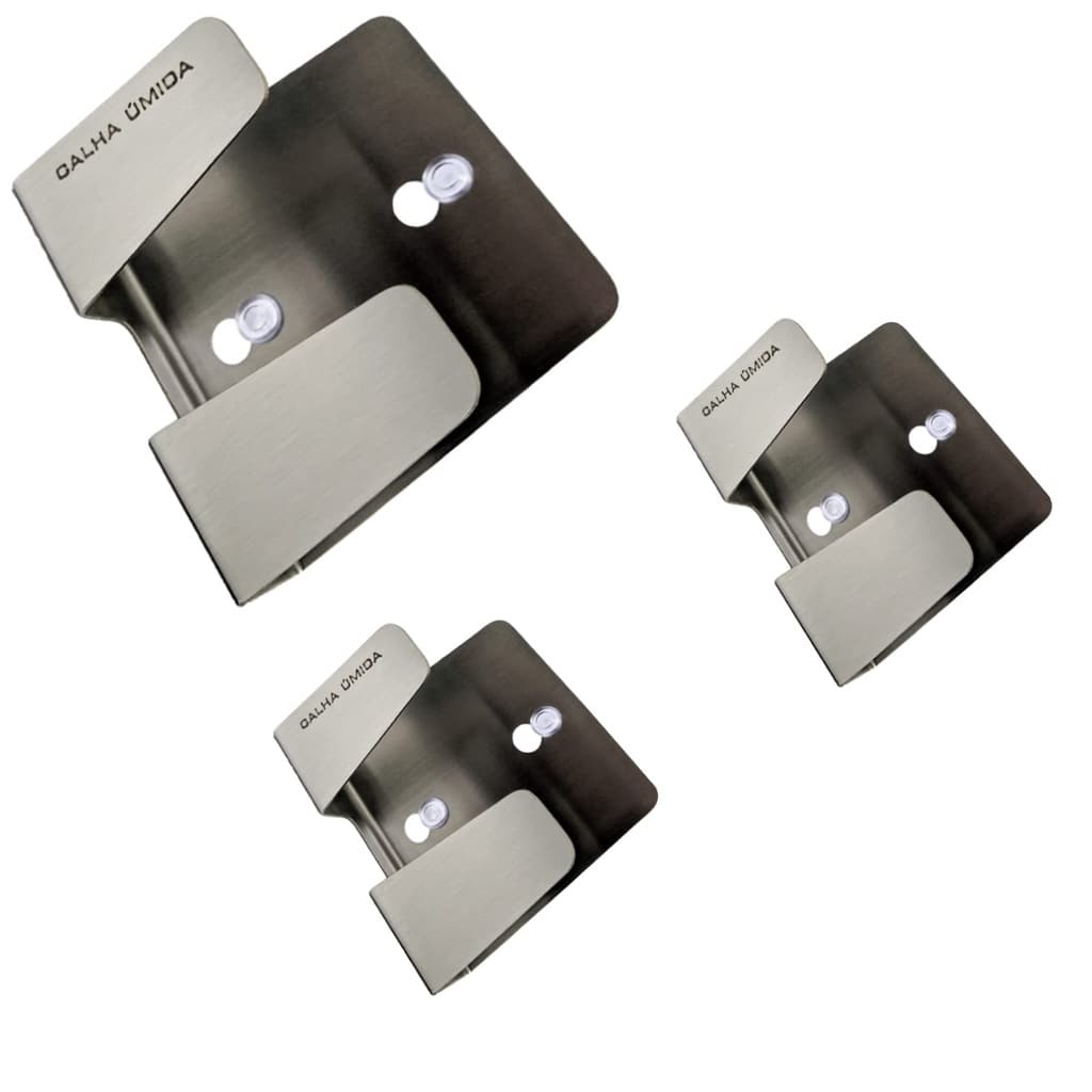 Kit Suporte Porta Esponja Inox 304 P/ Pia - Kit Com 3 Pçs