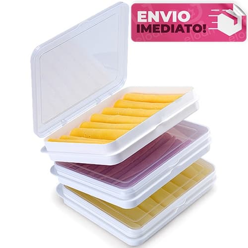 Porta Frios Transparente com 3 Divisórias
