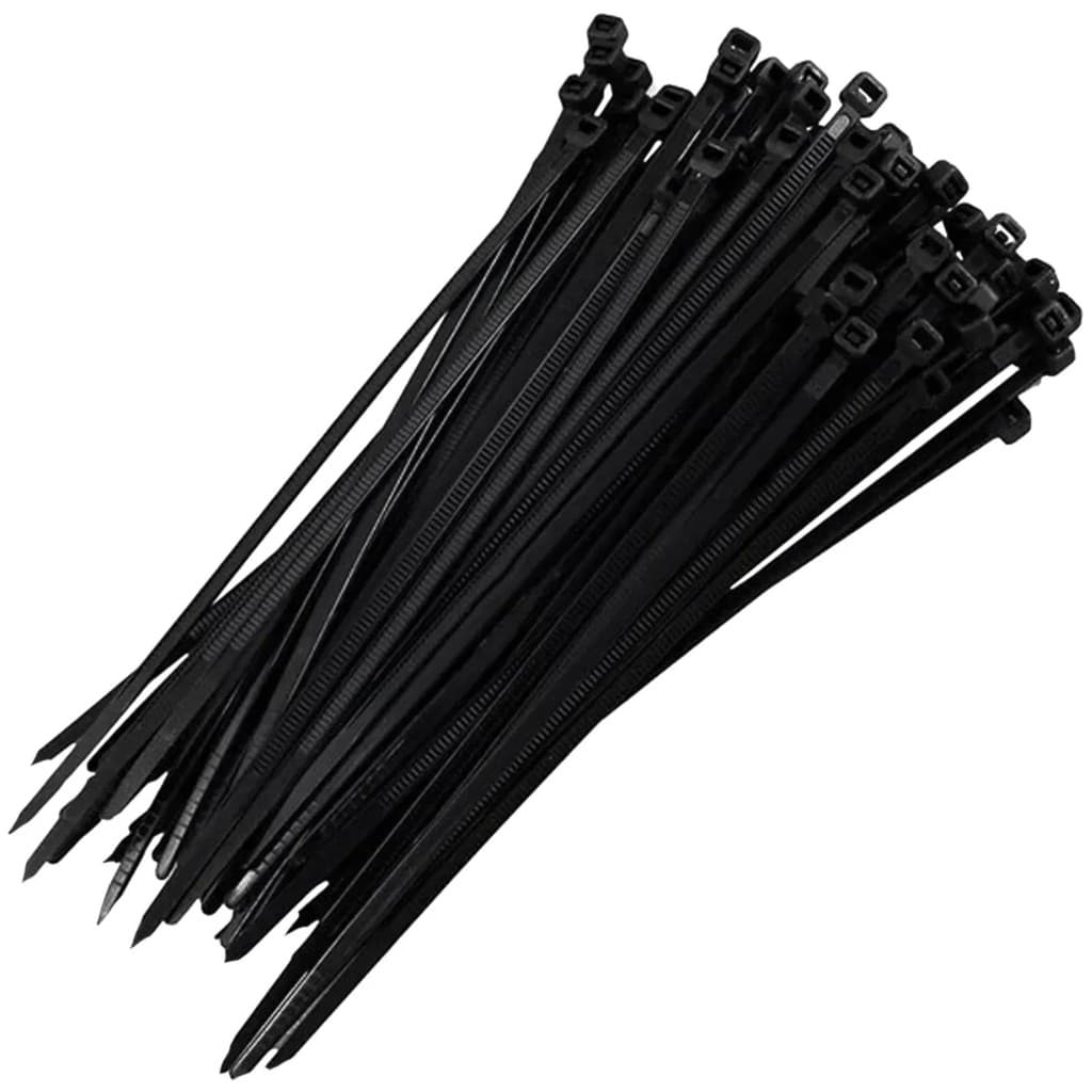Abraçadeira de Nylon Preta Enforca Gato Cinta Plástica Gato 2,5 x 200mm 200 Unidades | Fertak