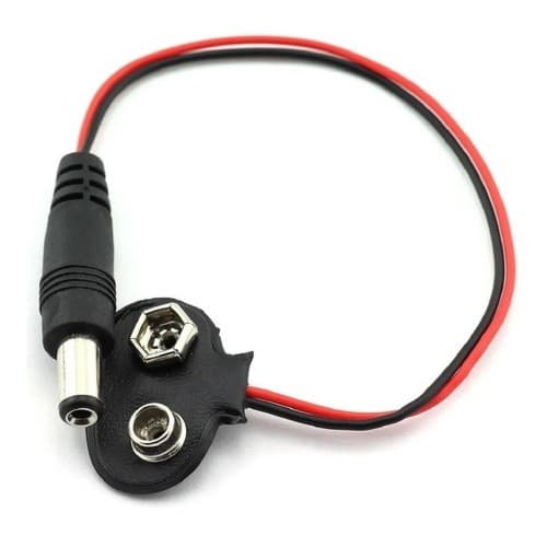 Clip Bateria 9V Plug de Bateria 9V com Plug P4 para Arduíno Projetos Eletrônicos