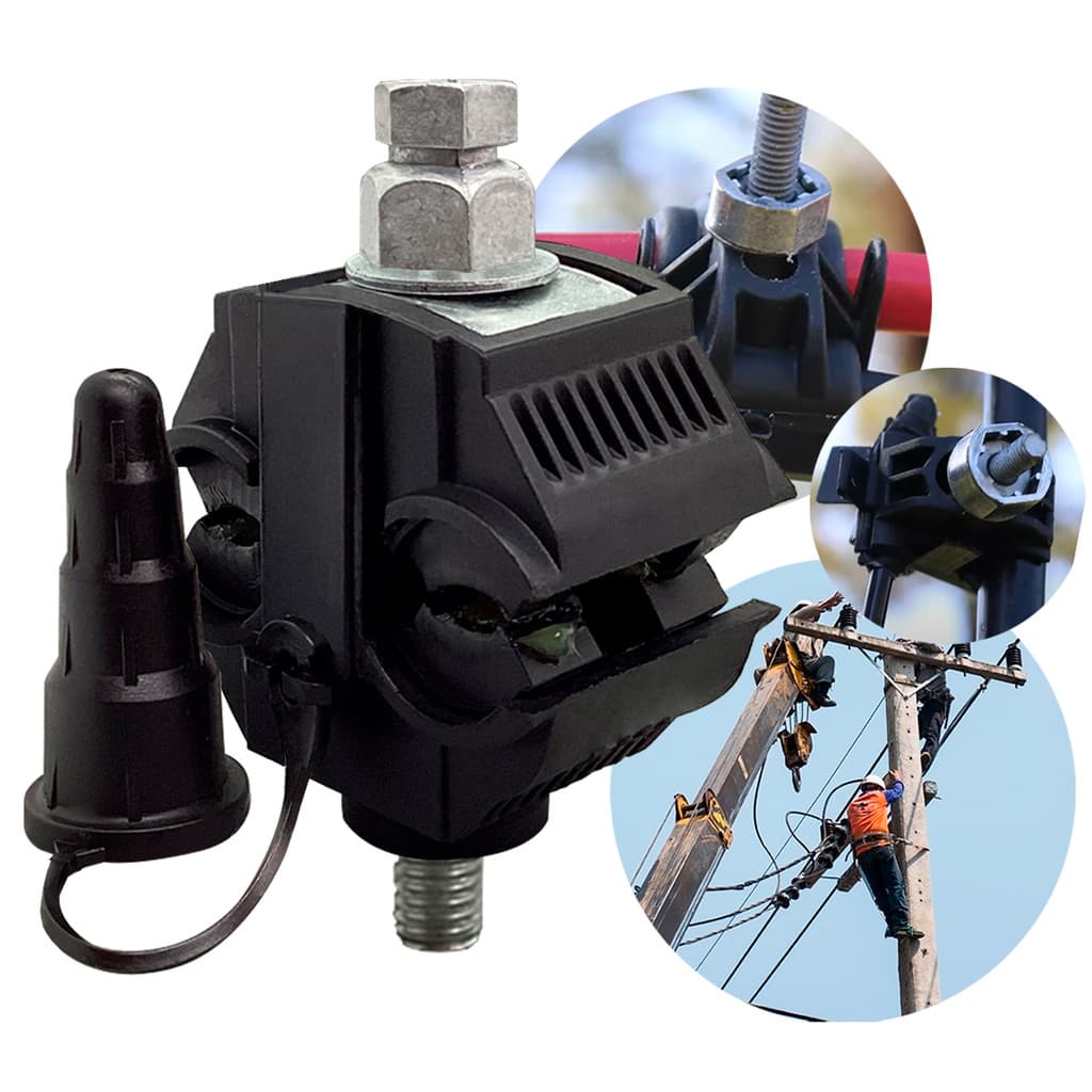 Conector Perfurante Cdp 16mm A 150mm Derivação Vampiro Piranha Morcego Terminal Eletrico - Premium