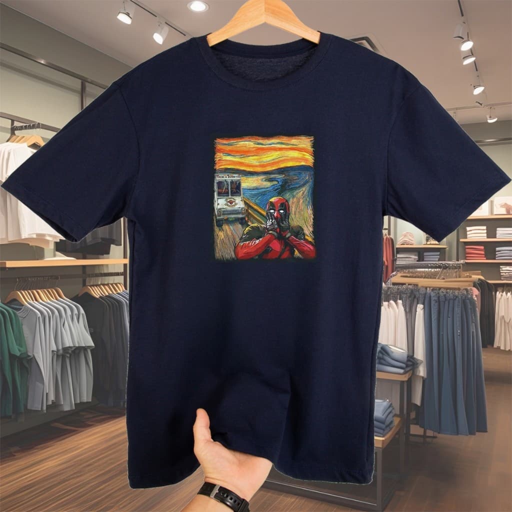 Camisa Masculina Deadpool Camisa Oversized Masculino Personagem Camiseta Masculina Streetwear Algodão