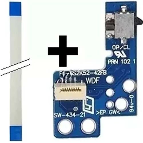 Kit Placa Power Reset Ps2 Slim Scph 9000x + Cabo Flat Flex