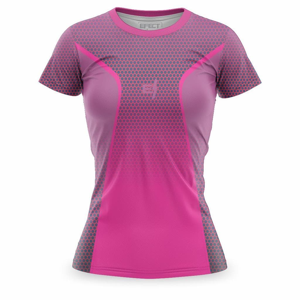 Camisa Tshirt Feminina Academia Caminhada Protecao UV ante odor Baby Look Esportiva