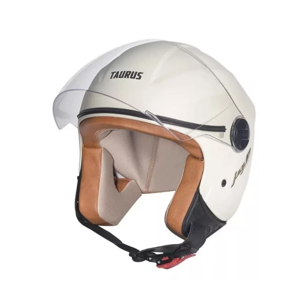 Capacete Moto Aberto Taurus Joy 23 Masculino Feminino Bege