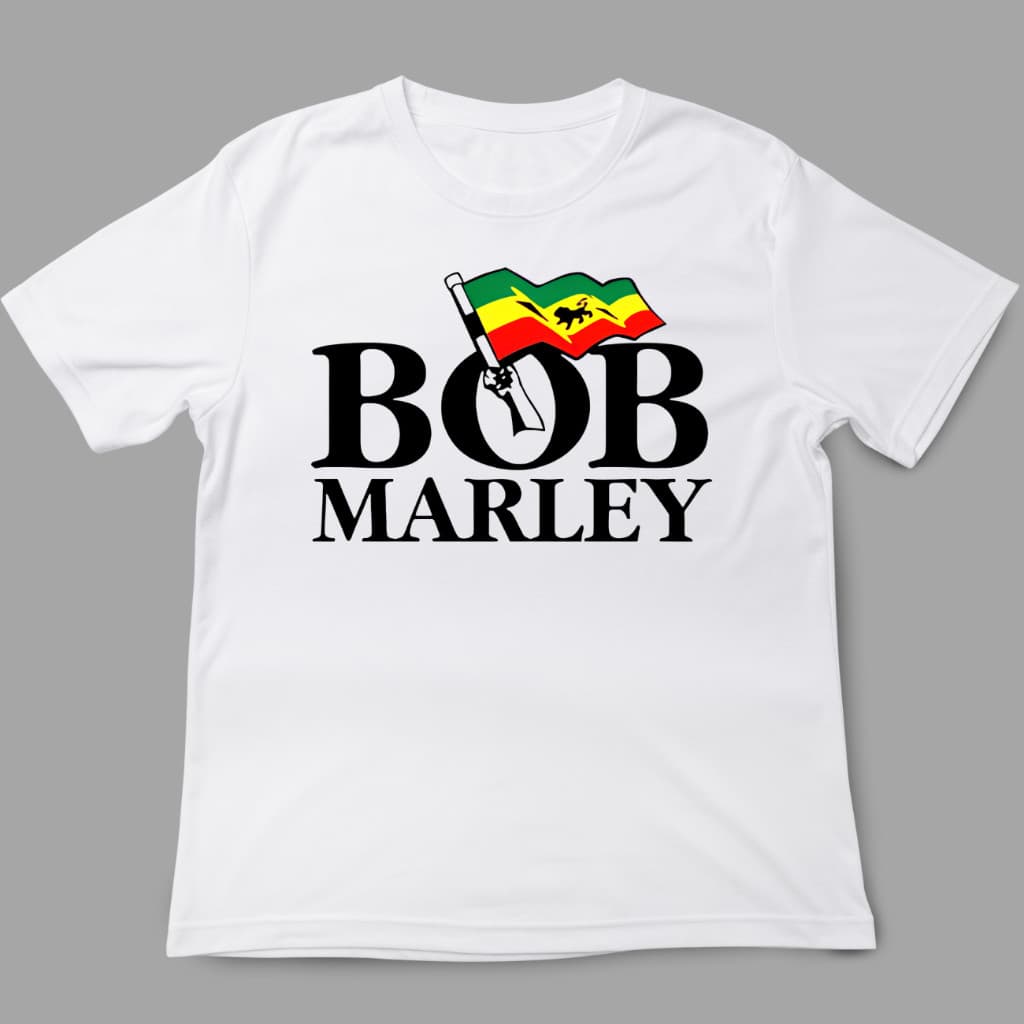 Camiseta Bob Marley Flag Reggae Rastafari jamai