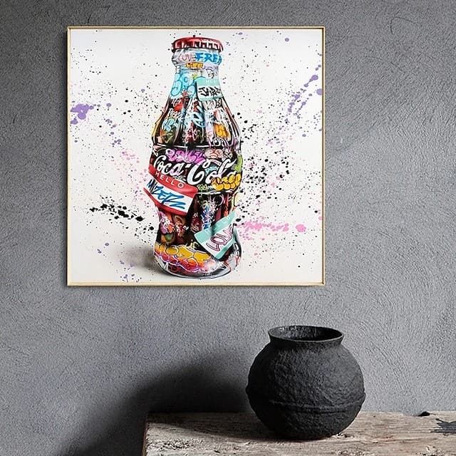Quadro Decorativo Refrigerante em Grafite 60x40