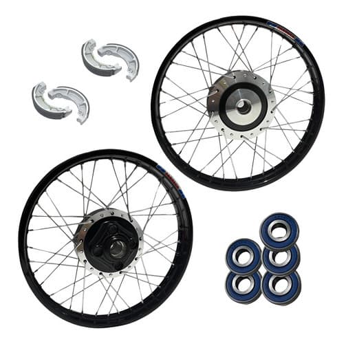 Par Roda Ferro Cubo Diamantado Cg Fan 125 2000 Lona Rolament