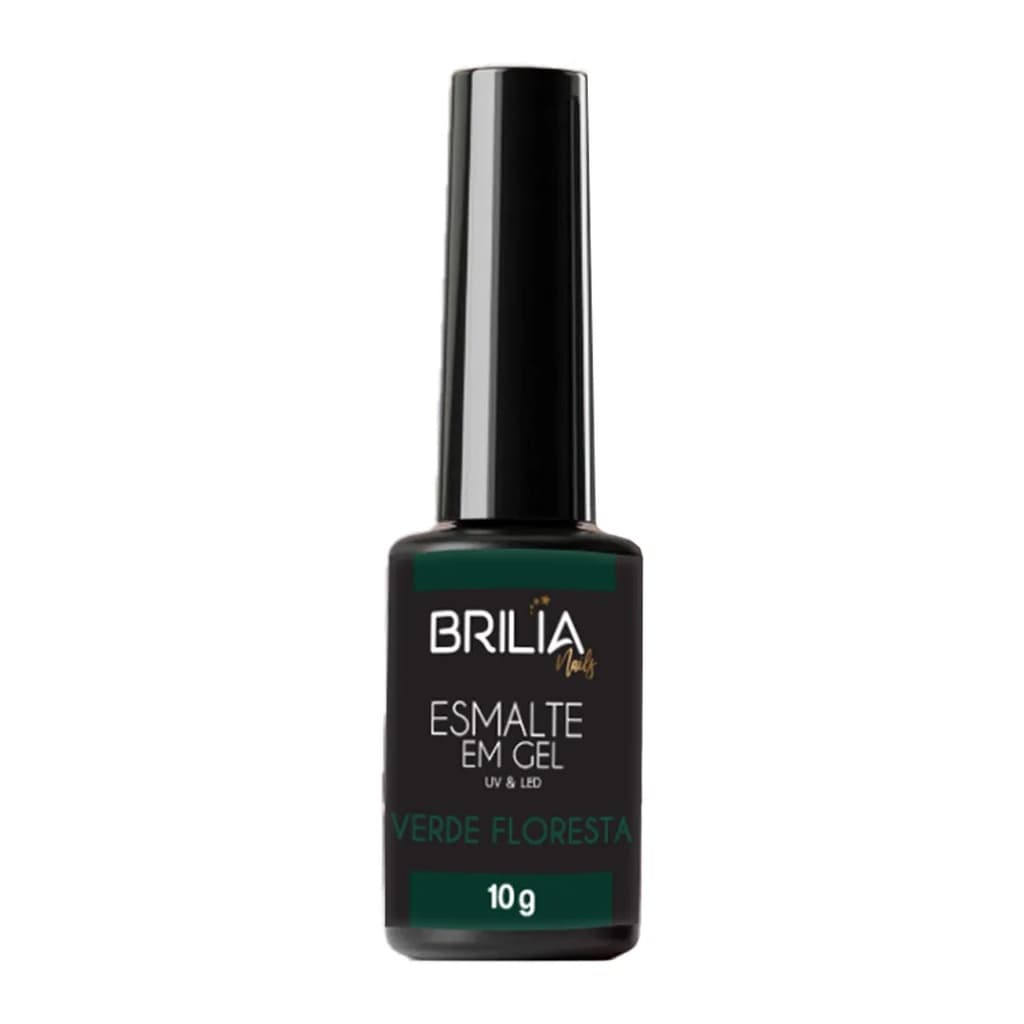 Esmalte em Gel Brilia Nails Verde Floresta 10g LED/UV