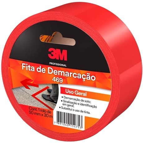 Fita Para Demarcação de Solo 3M 469 50MM X 30M