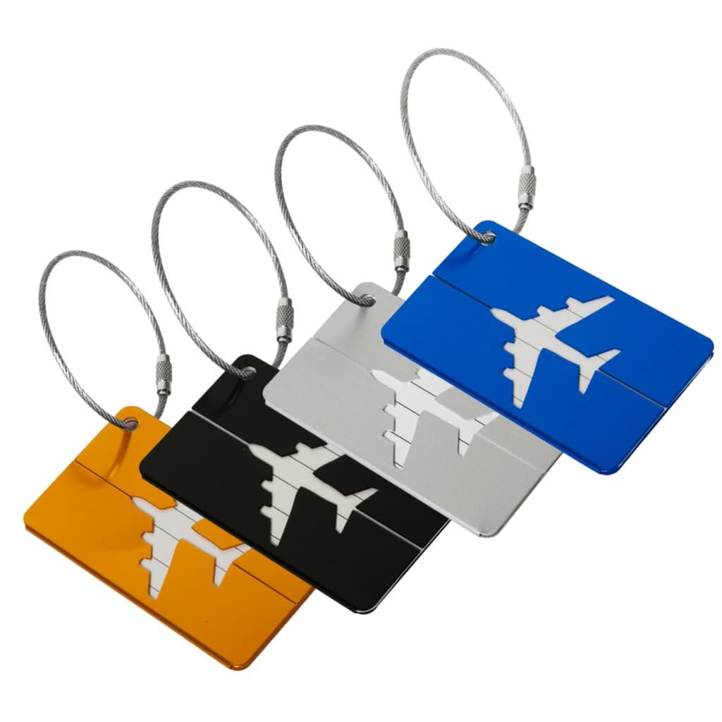 4 Tags Marcador De Mala Identificador Etiqueta Bagagem Mochila Viagem