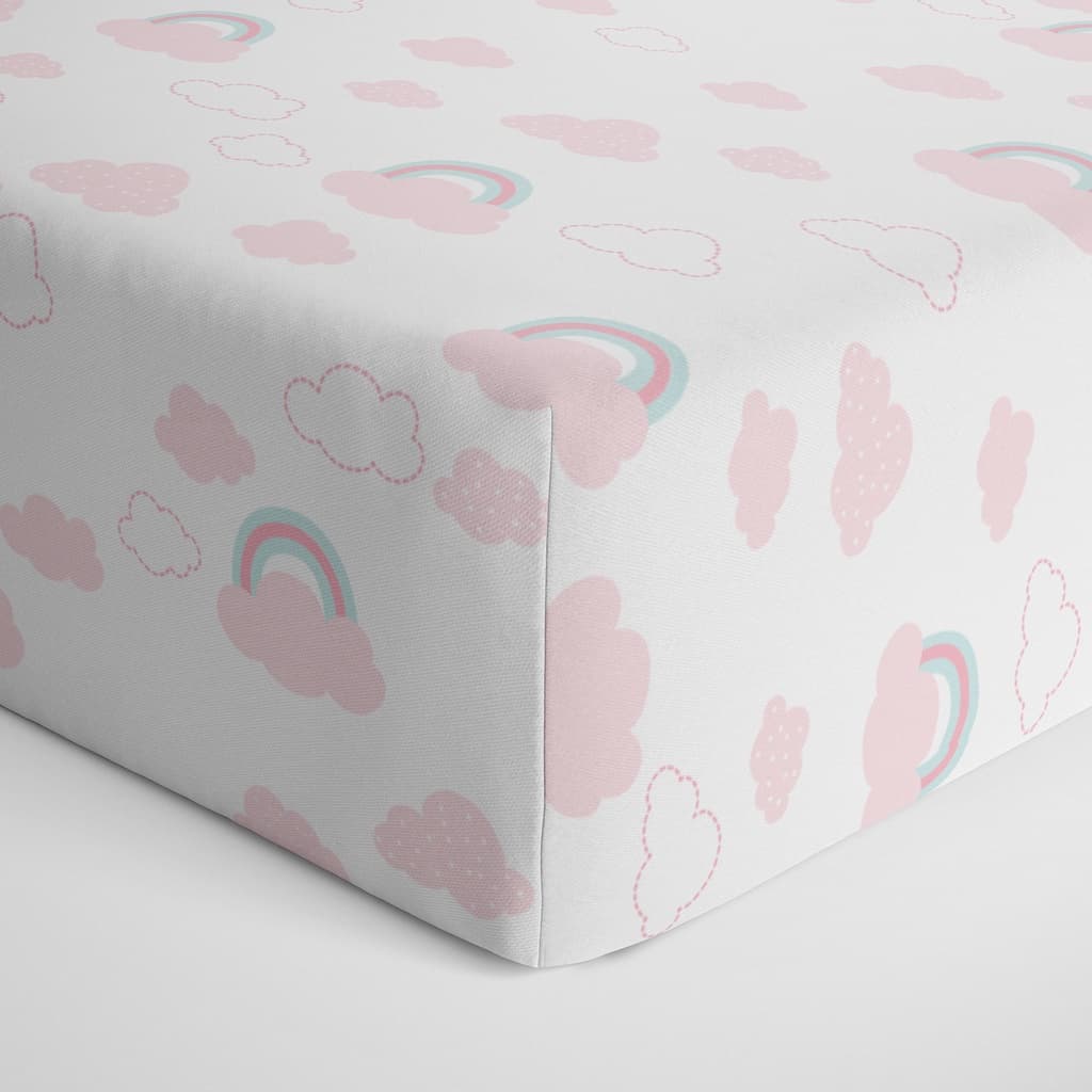 Lençol Avulso Com Elástico Berço Americano Bebê 100% Algodão Estampado Papi Baby