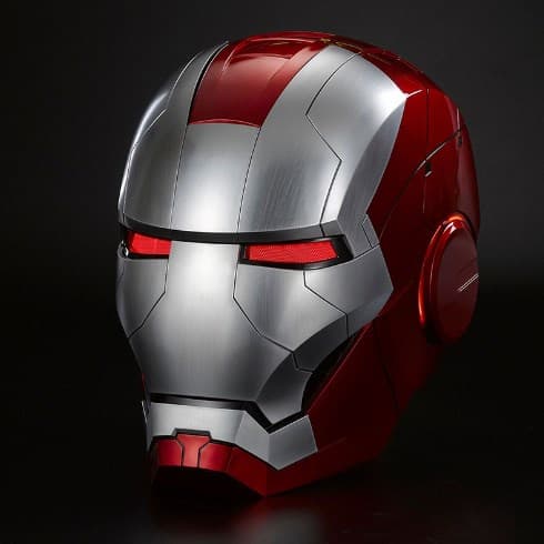 MK5 Capacete Elétrico Homem De Ferro 1 : 1 Máscara De Uso Humano Multipeças Abertura E Fechamento De Controle De Voz Modelo Olhos Presentes De Brinquedos Para Adultos