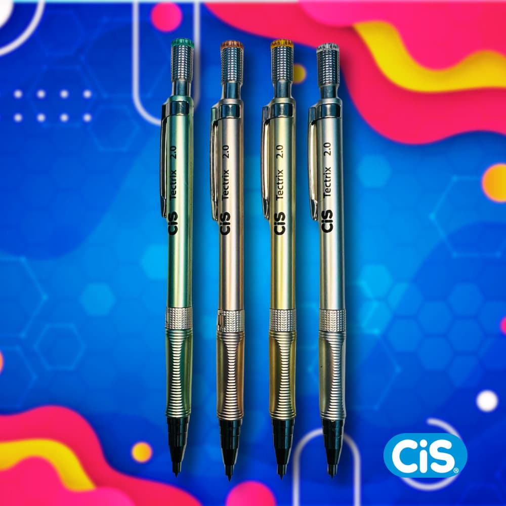 Lapiseira Técnica 2.0mm Cores Metálicas - TECTRIX CIS