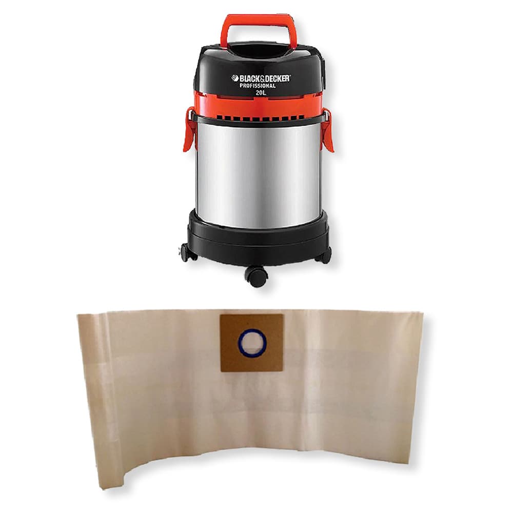 3 Saco Descartável para Aspirador de Pó Black e Decker AP4850