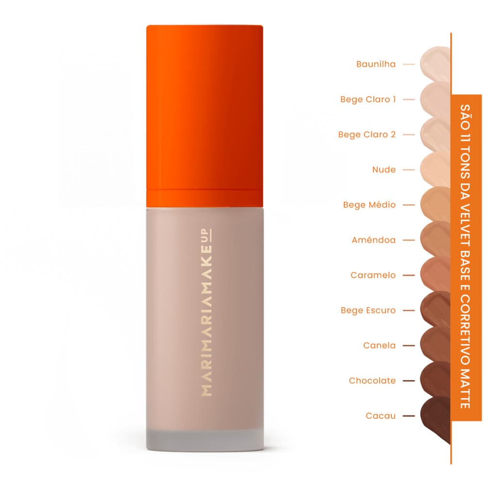 Base e Corretivo Matte Velvet Skin - Mari Maria