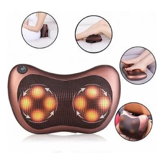 Almofada Massageadora Shiatsu Lombar Pescoço Pés Massagem e Costa Elétrica Aparelho de Massagem