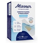 2 UNIDADES Curativo Flexível Missner à Prova d´ Água 15un