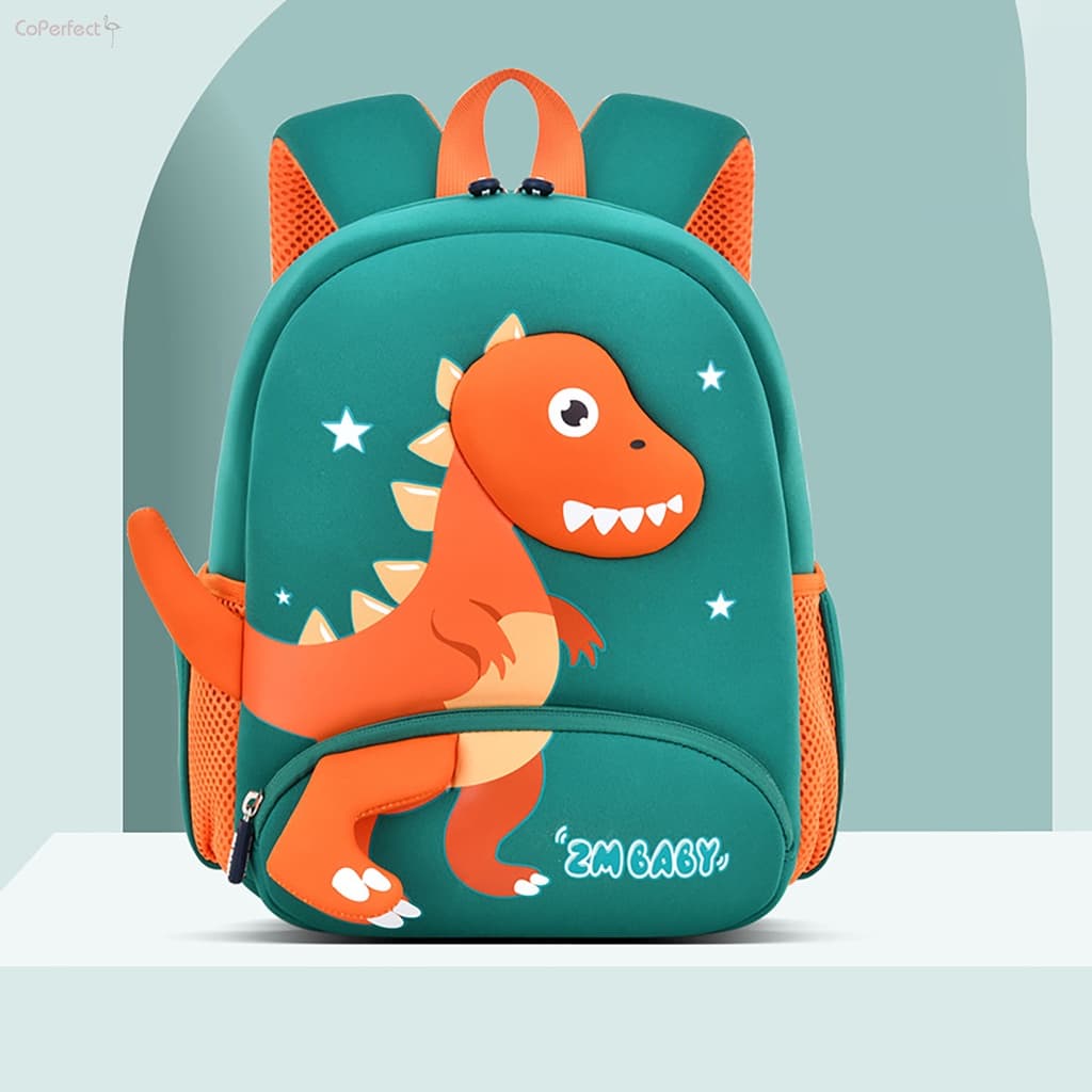 Mochila Para Crianças Pré-Escolares De Dinossauros Com Alça Antiderrapante