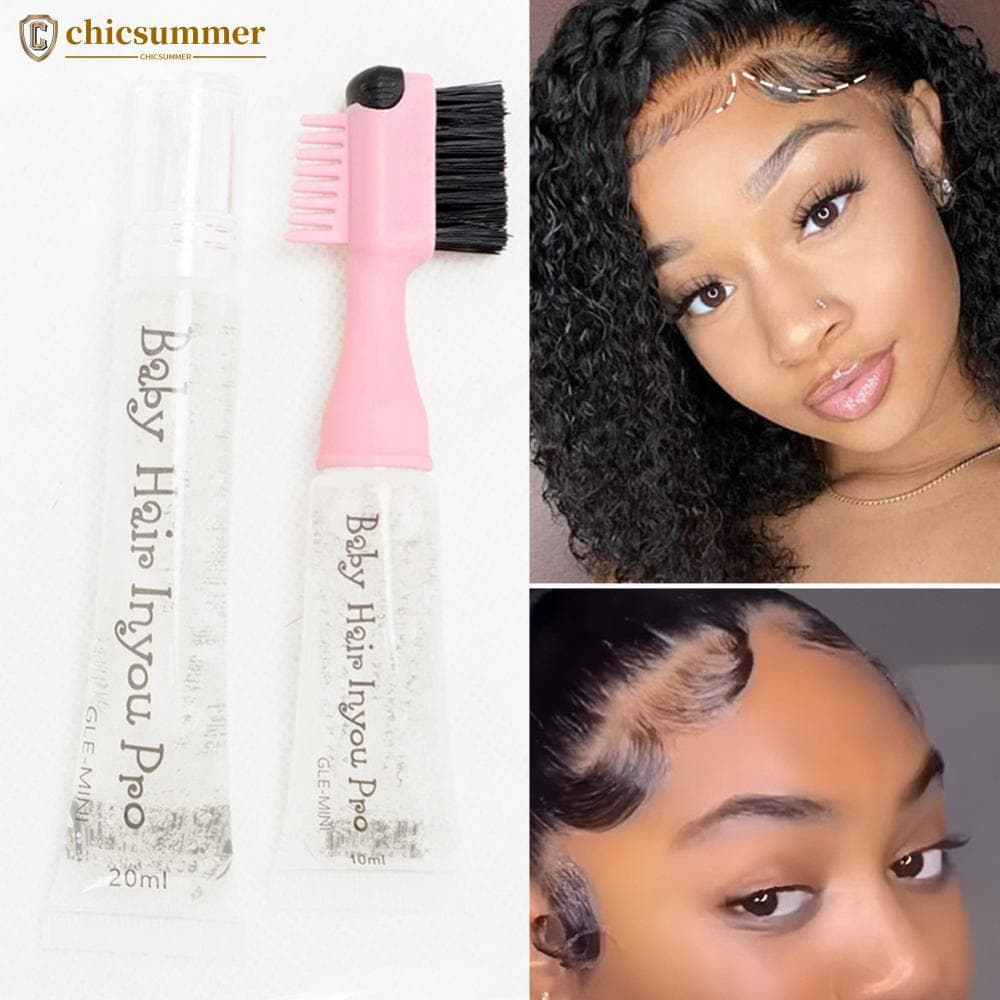 CHICSUMMER Escova Dupla Face Com De Para Cabelo Peruca Fofa Em Gel Fixo Design De Estilo Portátil Durável A2M5