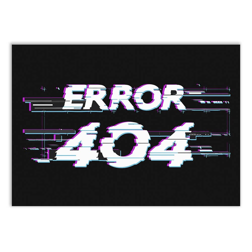 Placa Decorativa A2 Error 404 Programador Programação