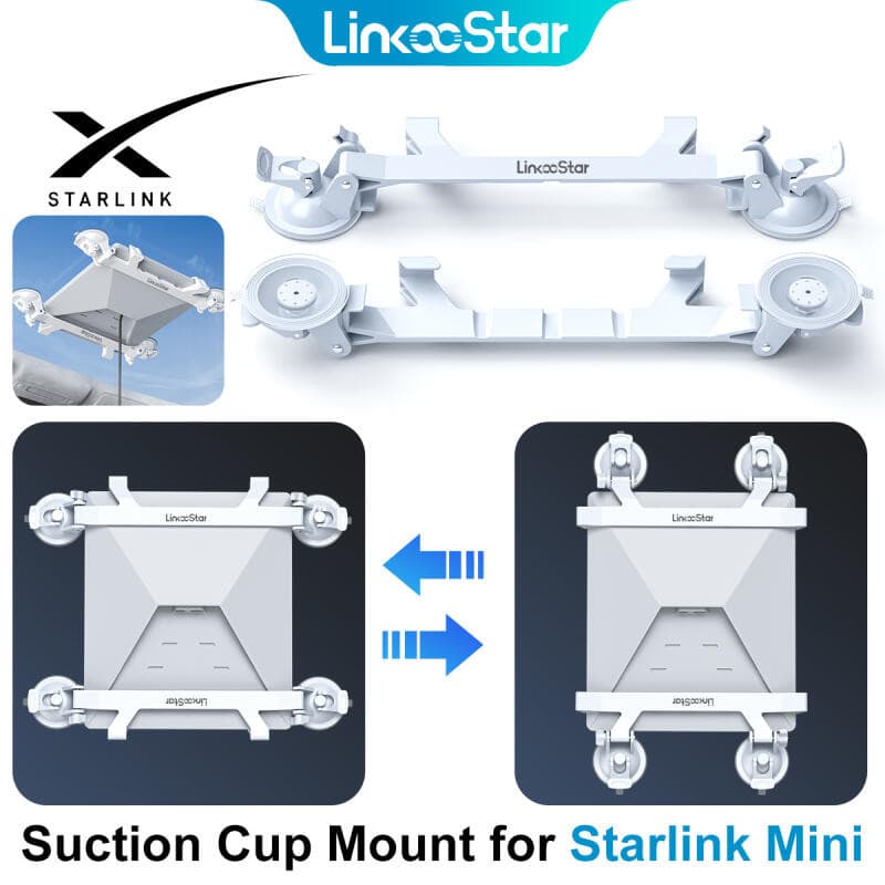 HdoorLink Para Starlink Mini Ventosa Teto Solar Suporte Carro De Navegação